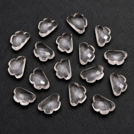 Crystal Quartz Cloud Shape Carved Loose Gemstone 12mm