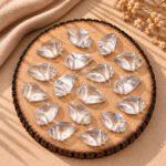 Crystal Quartz Conch Shell Carved Gemstone 18×10mm