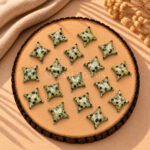 Dalmatian Jasper Carved Ninja Star Loose Gemstone 15mm