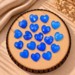 Dark Blue Chalcedony Heart Faceted 10mm