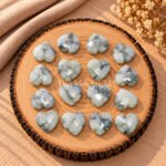 Dendrite Opal Heart Faceted 10mm