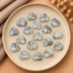 Dendrite Opal Heart Faceted 10mm