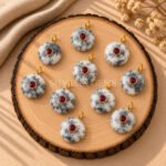 Dendrite Opal Round Inlay Pendant 15mm
