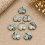 Dendrite Opal Heart Faceted 10mm