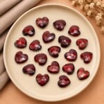 Garnet Quartz Heart Faceted 10mm