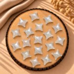 Grey Moonstone Carved Ninja Star Loose Gemstone 15mm