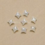Grey Moonstone Carved Ninja Star Loose Gemstone 12mm