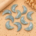 Grey Moonstone Faceted Moon Gemstone 17mm