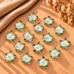 Green Amethyst Star Faceted Loose Gemstone 10mm