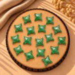 Green Strawberry Quartz Carved Ninja Star Loose Gemstone 15mm