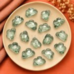 Green Amethyst Cloud Shape Carved Loose Gemstone 12mm