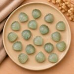 Green Amethyst Carved Shell Gemstone 12mm