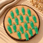 Green Chrysoprase Chalcedony Fish Inlay Pendant 25x8mm