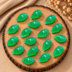 Green Chalcedony Conch Shell Carved Gemstone 18×10mm