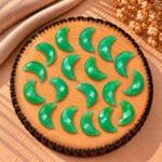 Green Chrysoprase Chalcedony Faceted Moon Gemstone 17mm