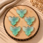 Green Fluorite Eagle Shape 30mm Loose Gemstone