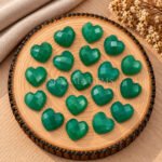 Green Onyx Heart Faceted 10mm