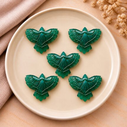 Green Onyx Eagle Shape 30mm Loose Gemstone