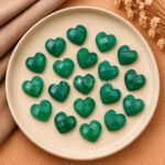 Green Onyx Heart Faceted 10mm