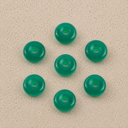 Green Onyx Donut Gemstone 15mm