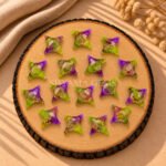 Green Purple Turquoise Carved Ninja Star Loose Gemstone 15mm