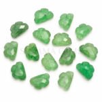 Green Strawberry Cloud Shape Carved Loose Gemstone 12mm