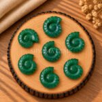Green Strawberry Shell Snail Nautilus Carved 20mm Gemstone