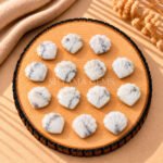 Howlite Carved Shell Gemstone 12mm