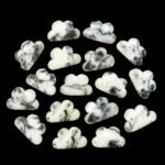 Howlite Cloud Shape Carved Loose Gemstone 12mm