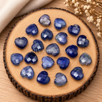 Iolite Heart Faceted 10mm