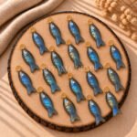 Labradorite Fish Inlay Pendant 25x8mm