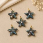 Labradorite Starfish Carved 15mm Pendant