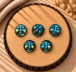 Labradorite Full Moon Face Carved Loose Gemstone 15mm