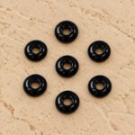 Black Onyx Donut Gemstone 15mm