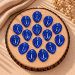 Lapis Lazuli Cowrie Shell Carved Loose Gemstone 20×15mm