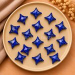 Lapis Lazuli Carved Ninja Star Loose Gemstone 15mm