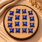 Lapis Lazuli Carved Ninja Star Loose Gemstone 15mm