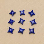 Lapis Lazuli Carved Ninja Star Loose Gemstone 12mm