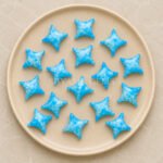 Larimar Turquoise Carved Ninja Star Loose Gemstone 15mm