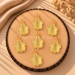 Lemon Quartz Turtle Carved 18mm Gemstone Pendant
