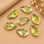 Lemon Quartz Conch Shell Carved Gemstone 18×10mm