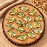 Lemon Quartz Conch Shell Carved Gemstone 18×10mm