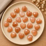 Peach Moonstone Heart Faceted 10mm Loose Gemstone