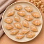 Peach Moonstone Conch Shell Carved Gemstone 18×10mm