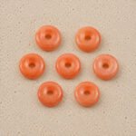 Peach Sunstone Donut Gemstone 15mm