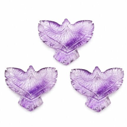 Pink Amethyst Eagle Shape 30mm Loose Gemstone
