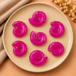 Hot Pink Chalcedony Shell Snail Nautilus Carved 20mm Gemstone