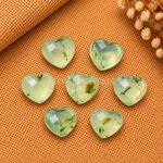 Prehnite Heart Faceted 10mm Loose Gemstone