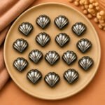 Pyrite Carved Shell Gemstone 12mm