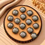 Pyrite Carved Shell Gemstone 12mm